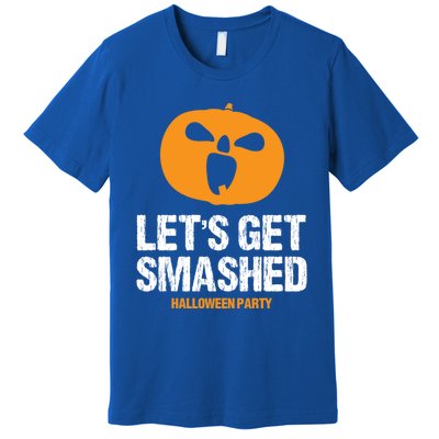 LetS Get Smashed Funny Halloween Party Orange Pumpkin Cool Gift Premium T-Shirt