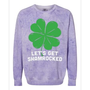 Lets Get Shamrocked Funny Saying Colorblast Crewneck Sweatshirt