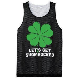 Lets Get Shamrocked Funny Saying Mesh Reversible Basketball Jersey Tank