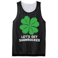 Lets Get Shamrocked Funny Saying Mesh Reversible Basketball Jersey Tank