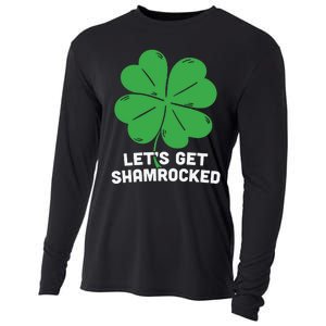 Lets Get Shamrocked Funny Saying Cooling Performance Long Sleeve Crew