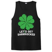 Lets Get Shamrocked Funny Saying PosiCharge Competitor Tank