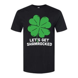 Lets Get Shamrocked Funny Saying Softstyle CVC T-Shirt