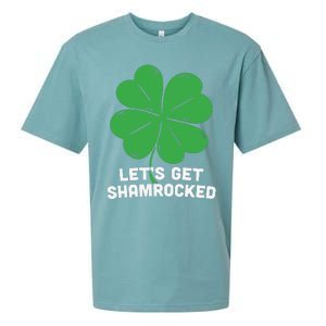 Lets Get Shamrocked Funny Saying Sueded Cloud Jersey T-Shirt