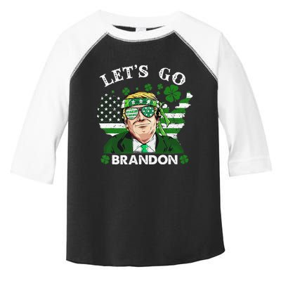 Let's Go Shamrock Brandon Happy St Patrick Day Trump Toddler Fine Jersey T-Shirt