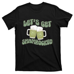 Let's Get Shamrocked Lucky Clover Drinking Team Saint Patrick's Day T-Shirt