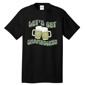 Let's Get Shamrocked Lucky Clover Drinking Team Saint Patrick's Day Tall T-Shirt