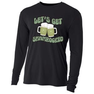 Let's Get Shamrocked Lucky Clover Drinking Team Saint Patrick's Day Cooling Performance Long Sleeve Crew