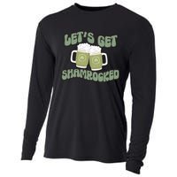 Let's Get Shamrocked Lucky Clover Drinking Team Saint Patrick's Day Cooling Performance Long Sleeve Crew