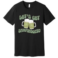 Let's Get Shamrocked Lucky Clover Drinking Team Saint Patrick's Day Premium T-Shirt