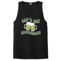 Let's Get Shamrocked Lucky Clover Drinking Team Saint Patrick's Day PosiCharge Competitor Tank