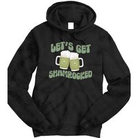 Let's Get Shamrocked Lucky Clover Drinking Team Saint Patrick's Day Tie Dye Hoodie