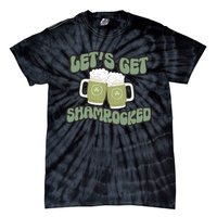 Let's Get Shamrocked Lucky Clover Drinking Team Saint Patrick's Day Tie-Dye T-Shirt