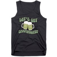 Let's Get Shamrocked Lucky Clover Drinking Team Saint Patrick's Day Tank Top