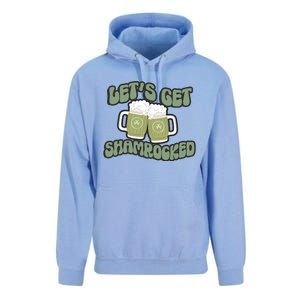 Let's Get Shamrocked Lucky Clover Drinking Team Saint Patrick's Day Unisex Surf Hoodie