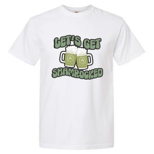 Let's Get Shamrocked Lucky Clover Drinking Team Saint Patrick's Day Garment-Dyed Heavyweight T-Shirt