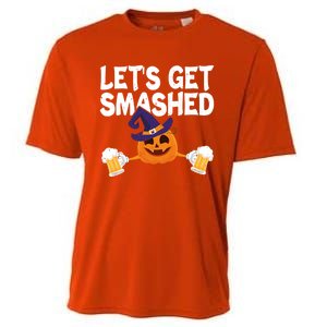 LetS Get Smashed Halloween Pumpkin Spooky Ing Great Gift Cooling Performance Crew T-Shirt