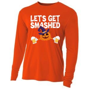 LetS Get Smashed Halloween Pumpkin Spooky Ing Great Gift Cooling Performance Long Sleeve Crew