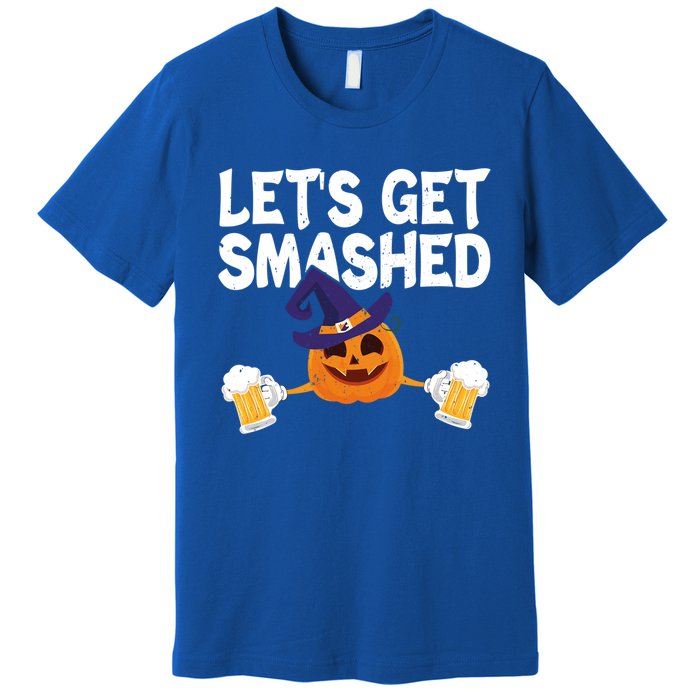 LetS Get Smashed Halloween Pumpkin Spooky Ing Great Gift Premium T-Shirt