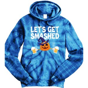 LetS Get Smashed Halloween Pumpkin Spooky Ing Great Gift Tie Dye Hoodie