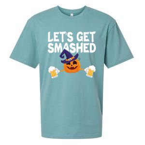 LetS Get Smashed Halloween Pumpkin Spooky Ing Great Gift Sueded Cloud Jersey T-Shirt