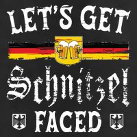 Lets Get Schnitzel Faced Funny Oktoberfest Adult Drive Performance Visor