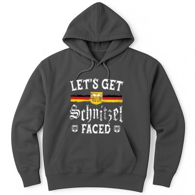 Lets Get Schnitzel Faced Funny Oktoberfest Hoodie