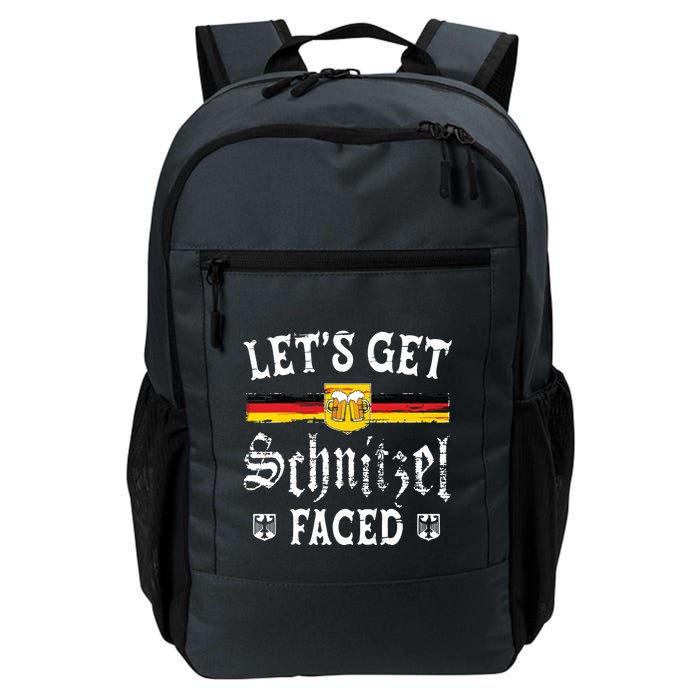 Lets Get Schnitzel Faced Funny Oktoberfest Backpack