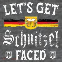 Lets Get Schnitzel Faced Funny Oktoberfest Magnet