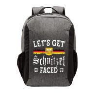 Lets Get Schnitzel Faced Funny Oktoberfest Vector Backpack