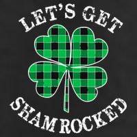 Let's Get Shamrocked: St. Patrick's Day Design With Clover 7 Panel Mesh Trucker Snapback Hat