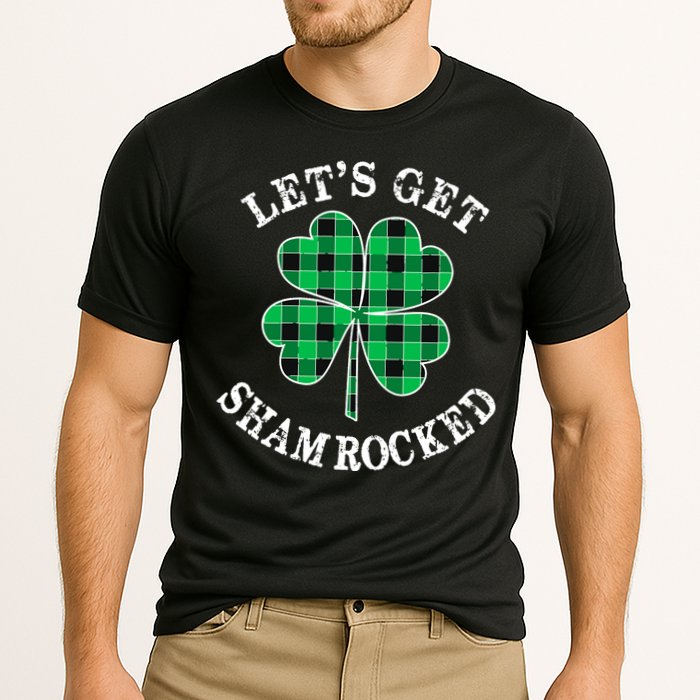 Let's Get Shamrocked: St. Patrick's Day Design With Clover Performance Shirt