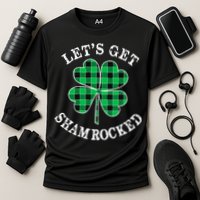 Let's Get Shamrocked: St. Patrick's Day Design With Clover Performance Shirt