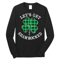 Let's Get Shamrocked: St. Patrick's Day Design With Clover Long Sleeve Shirt