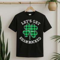 Let's Get Shamrocked: St. Patrick's Day Design With Clover T-Shirt
