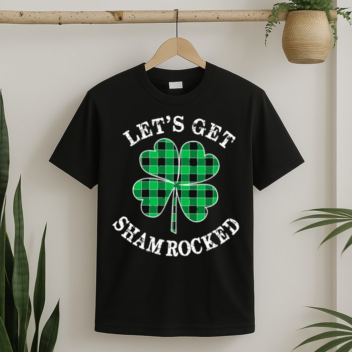 Let's Get Shamrocked: St. Patrick's Day Design With Clover T-Shirt