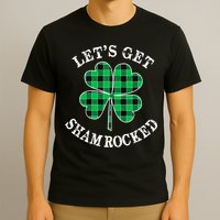 Let's Get Shamrocked: St. Patrick's Day Design With Clover T-Shirt
