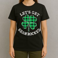Let's Get Shamrocked: St. Patrick's Day Design With Clover T-Shirt