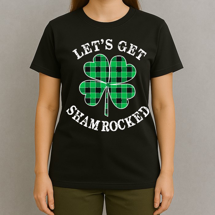 Let's Get Shamrocked: St. Patrick's Day Design With Clover T-Shirt