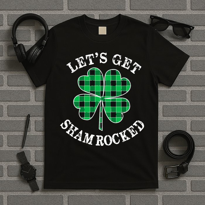 Let's Get Shamrocked: St. Patrick's Day Design With Clover T-Shirt
