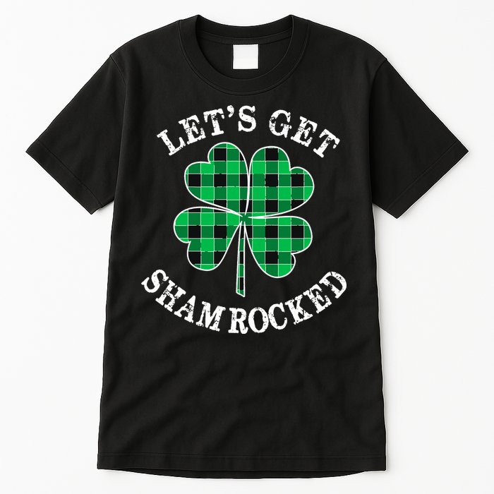 Let's Get Shamrocked: St. Patrick's Day Design With Clover Tall T-Shirt