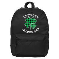 Let's Get Shamrocked: St. Patrick's Day Design With Clover 16 in Basic Backpack