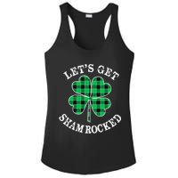 Let's Get Shamrocked: St. Patrick's Day Design With Clover Ladies PosiCharge Competitor Racerback Tank