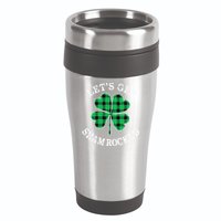 Let's Get Shamrocked: St. Patrick's Day Design With Clover 16oz Travel Tumbler