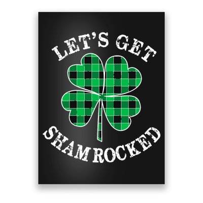 Let's Get Shamrocked: St. Patrick's Day Design With Clover Poster