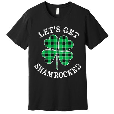 Let's Get Shamrocked: St. Patrick's Day Design With Clover Premium T-Shirt