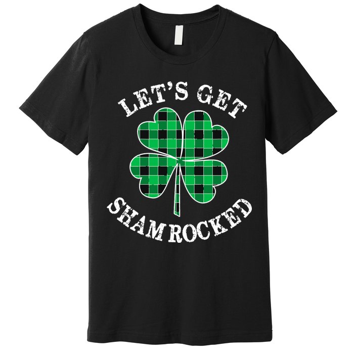 Let's Get Shamrocked: St. Patrick's Day Design With Clover Premium T-Shirt