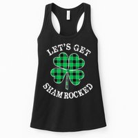 Let's Get Shamrocked: St. Patrick's Day Design With Clover Womens Tank Top