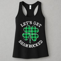 Let's Get Shamrocked: St. Patrick's Day Design With Clover Womens Tank Top
