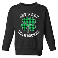 Let's Get Shamrocked: St. Patrick's Day Design With Clover Toddler Sweatshirt